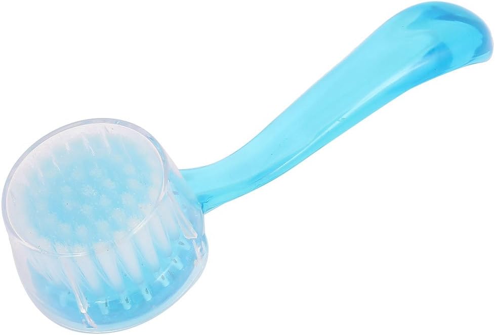 Ruilogod Plastic Grip Household Round Bristle Skin Care Face Cleaning Washing Brush Sky Blue (id: cc1 dd4 9a2 915 73a image 2