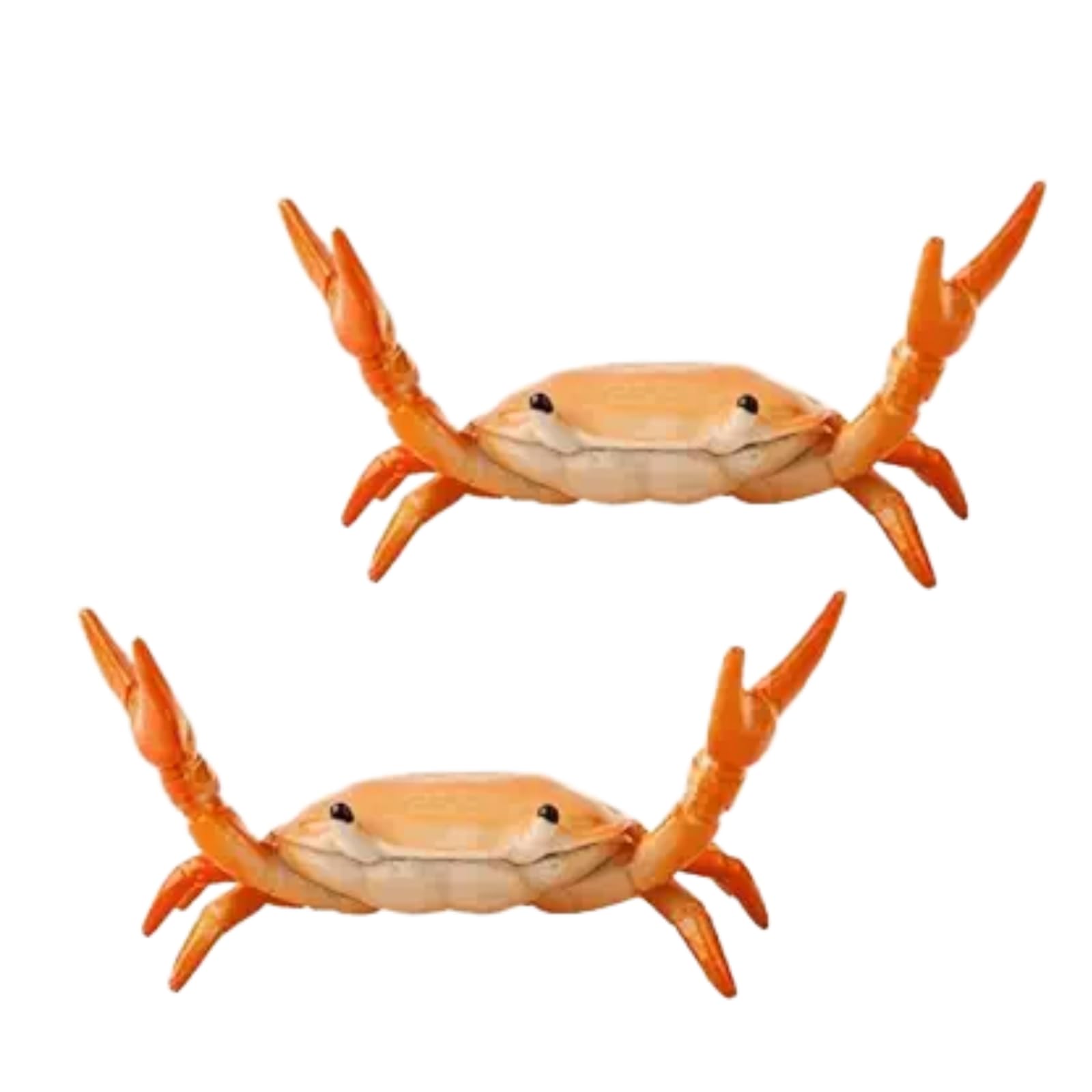 2Pcs Creative Crab Pen Holder Weightlifting Crabs Pen Stand Storage Rack, Office Desktop Decoration, Pencil Holders Desk Supplies Holders and Dispensers, Desk Accessories and Workspace Organizers (Red