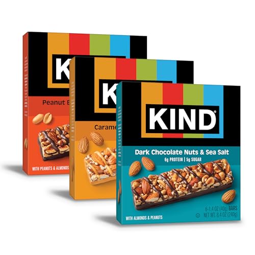 KIND Nut Bars, Favorites Variety Pack, Dark Chocolate Nuts and Se...