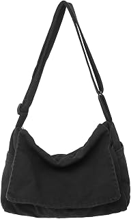 Collsants Canvas Messenger Bag for Men Women - 14" Laptop Crossbody Shoulder Sling Satchel, Durable Lightweight