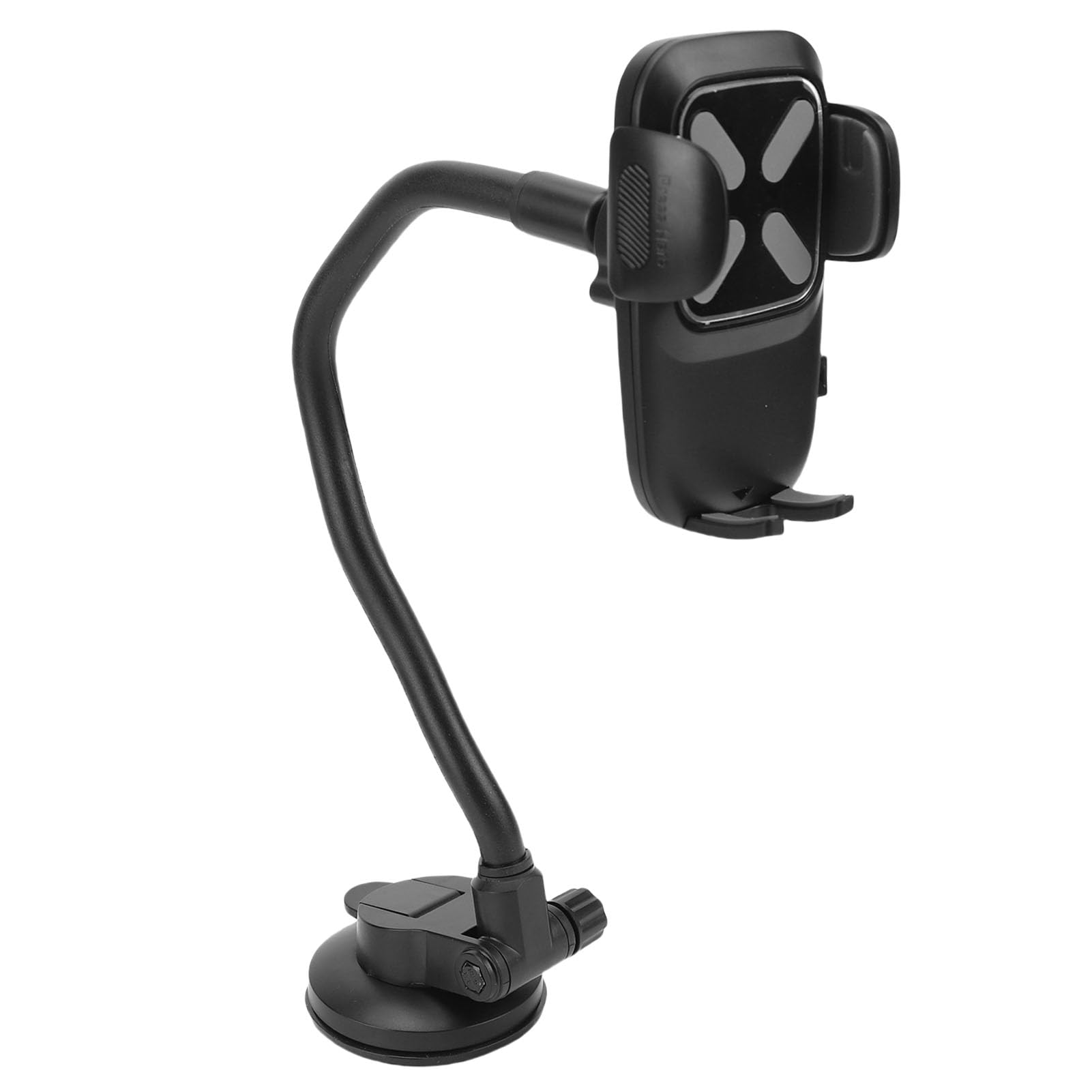 Wakects Supporto per Telefono da Auto a Collo di Cigno, Design Flessibile, Rotazione di 360 Gradi, Supporta Smartphone da 4-7 Pollici, Ideale per l'uso Sul Cruscotto o Sul Parabrezza (Staffa per
