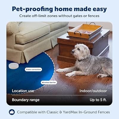 PetSafe Pawz Away Mini Indoor/Outdoor Wireless Pet Barrier, Electric Training System for Dogs & Cats