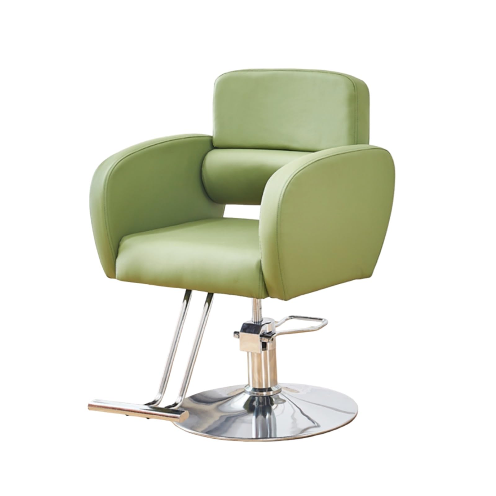 Labasuan Modern Salon Chair Styling Barber Chair, Ergonomic 360° Swivel Salon Chair, Hydraulic Lift, Load Weight 100kg, Multi-Function Shampoo Chair for Beauty Salons and Barbers(Green)