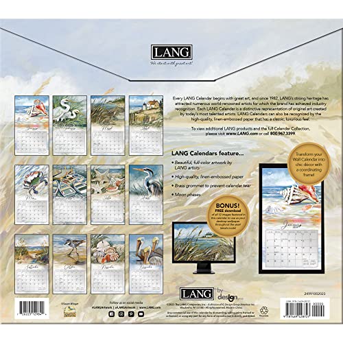 LANG Coastal Shores 2024 Wall Calendar (24991002023)