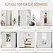 Vatge Accordion Door Curtains for Closet, Laundry Room Curtain for Doorway, Hallway Curtain for Space Privacy, 1 Panel with Tieback, W39 x L78, Stone White