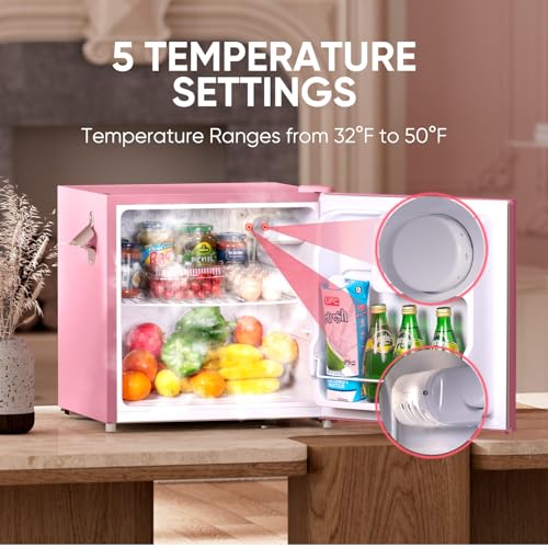 Upstreman Retro Mini Fridge 1.7 Cu.ft thumbnail 5