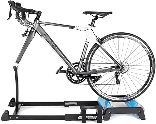 Rodillo de bicicleta con función de liberación rápida de rueda delantera, 24 a 29 pulgadas, rodillos plegables para ejercicio en interiores,