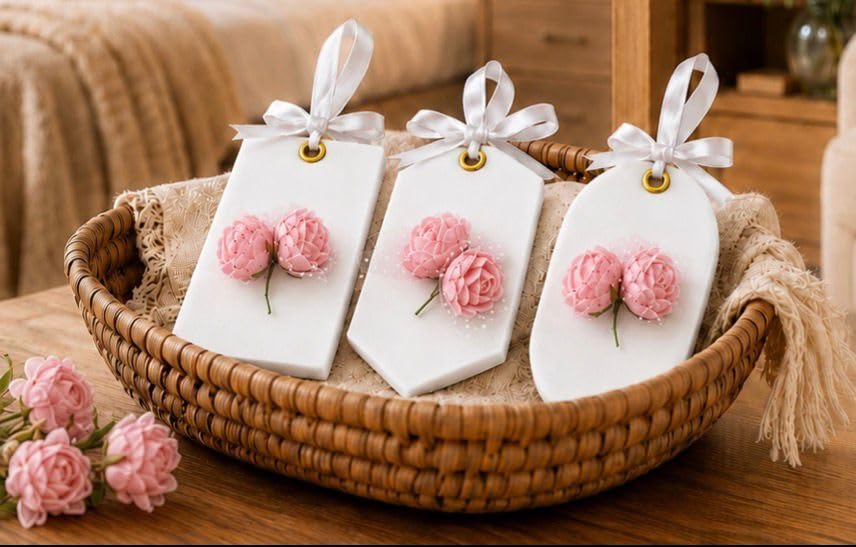 DAKSH Handmade Vanilla Scented Wax Sachet Tablets – Pack of 6