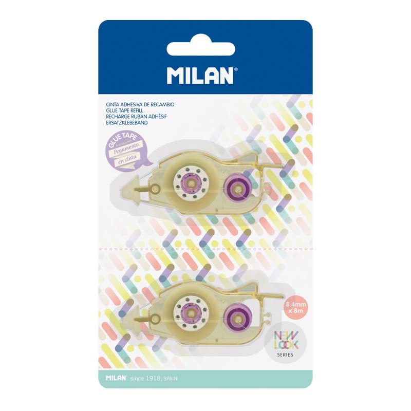 MILAN® Blister 2 recambios cinta adhesiva 8,4 mm x 8 m serie New Look