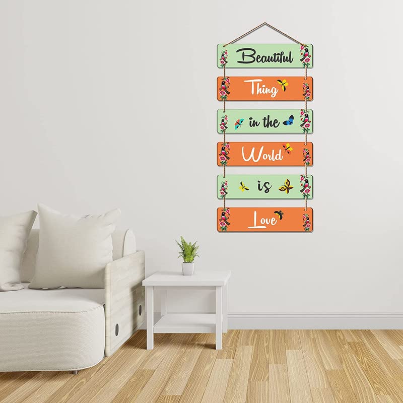 Image of Proxoto Positive and Love Quote Wall decoration art pieces | Wall Hanging Best for Livingroom | Bedroom | Children Room Home Decor Pack of 1 (Pista)