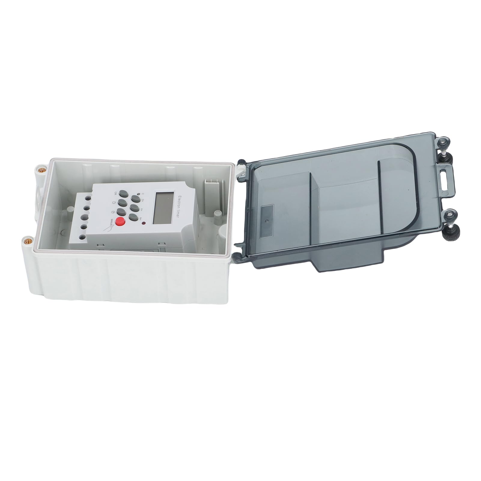 Poolpumpen-Timer mit Batterie, 28 EIN/AUS Programmierbare Digitale Timerbox, Betriebssicher, für den Außenbereich für Heizung, Filter, Bewässerungssysteme