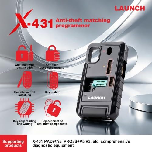 X-431 G5 PROG5 Programador IMMO 3 en 1 para vehículos europeos, compatible con coincidencia de teclas/programación ECU/TCU Clonación y actualización de escritura de XPROG3