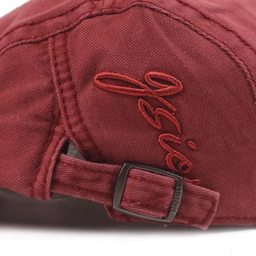 Image of Quanhaigou Unisex Denim Newsboy Hats Flat Ivy Gatsby Cabbie Driving Berets Hat Cotton Dad Cap for Men Women