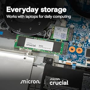 Crucial E100 2TB M.2 NVMe PCIe Gen4 Internal SSD, Up to 5,000MB/s, Laptop & Desktop Compatible - CT2000E100SSD8 — photo 5 of 5
