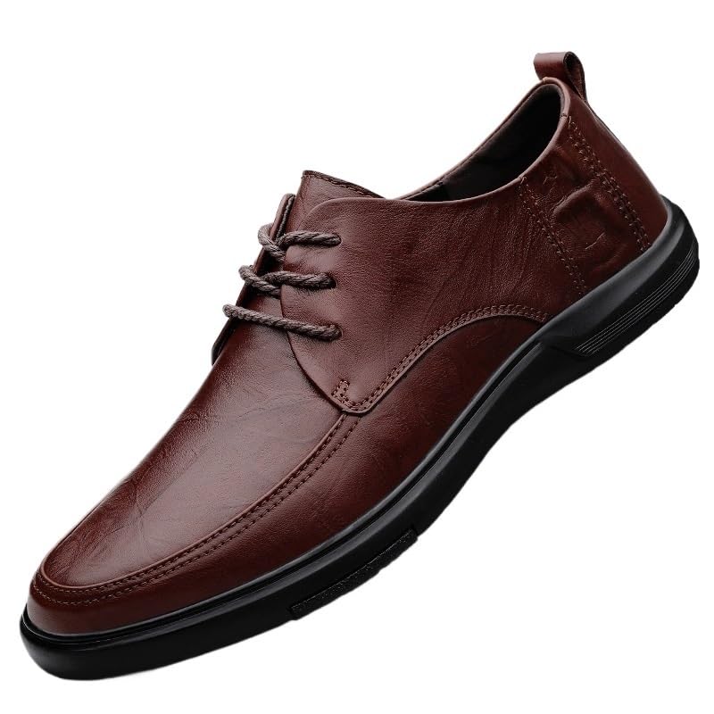 Men's Classic Lace-Up Formal Tuxedo Shoes, Genuine Italian Leather Dress Shoes, Luxury Business & Casual Shoes for Social Events