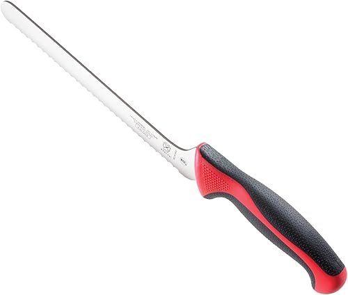 Miniatura 7 de Mercer Culinary Millennia Colors - Juego de 5 tableros magnéticos con asas rojas, madera de caucho