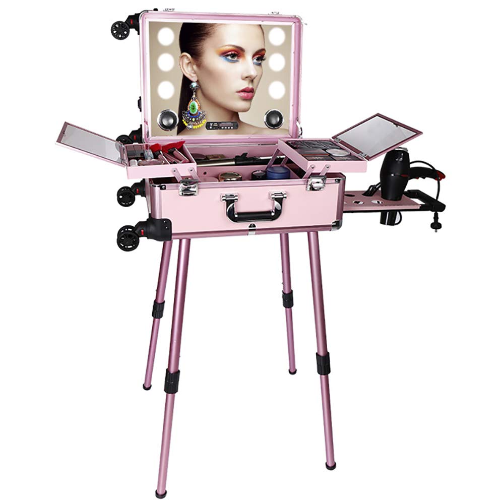 Buy Makeup Train Stand Case, Trolley Cosmetic Train Case, Detachable 4