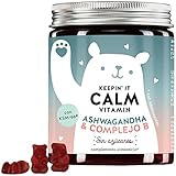 Bears with Benefits - Ositos de gominola Ashwagandha | con ashwagandha premium | Complejo de Vitaminas B para el funcionamiento formal del sistema nervioso | 60 Ositos de Gominola