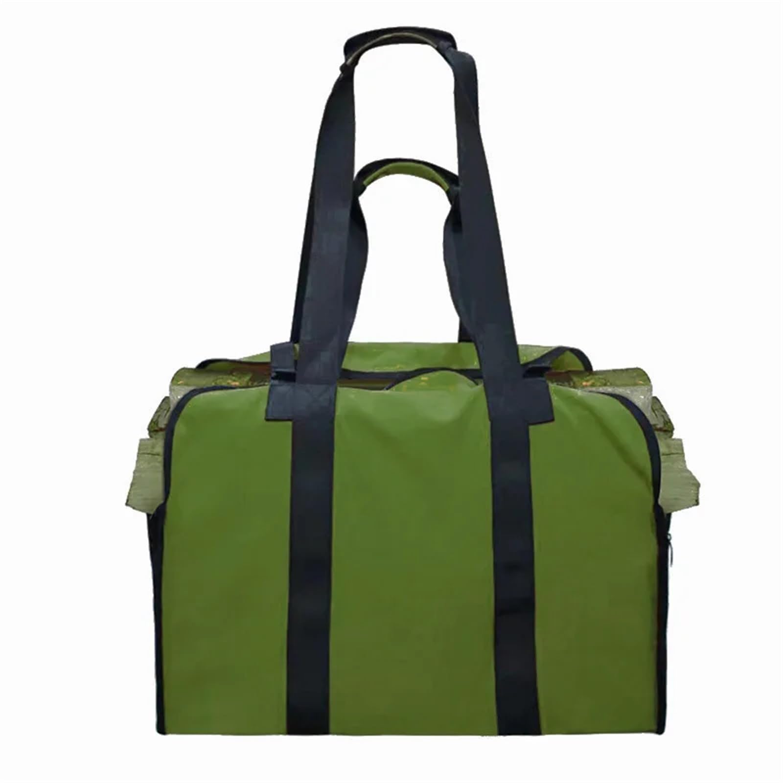 VAYEODEYU Firewood Storage Canvas Log Tote Bag with Handles Security Strap Multicolor(Green)