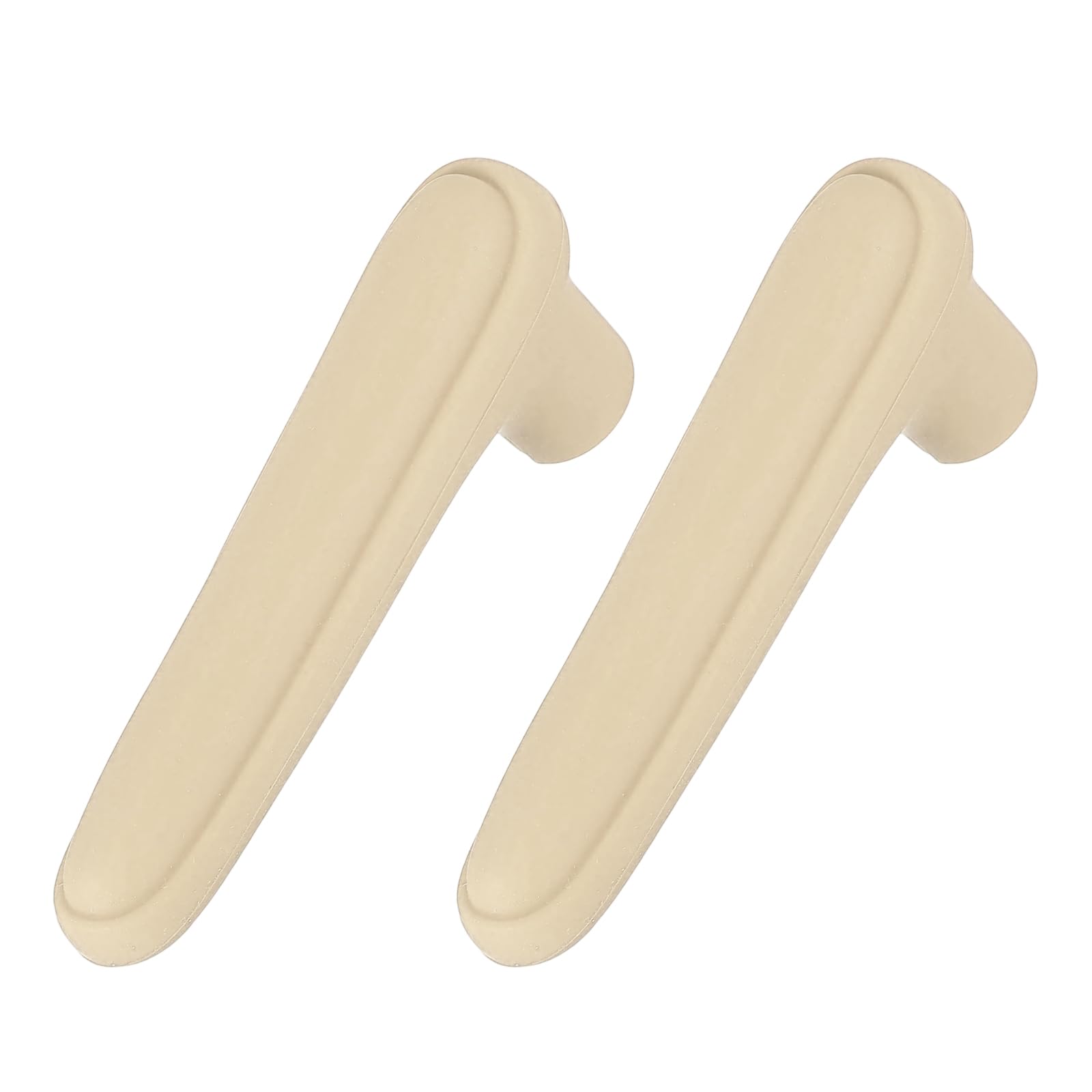 sourcing map 2 Pcs Door Handle Covers, Silicone Safety Doors Knob Handle Protector Covers Anti-Collision Soft Doors Pull Cover for Bedrooms Bathrooms Offices, Beige