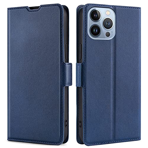 Fansipro Étui portefeuille pour Huawei Shot X - En cuir synthétique de qualité supérieure - Coupe ajustée - Avec fente pour carte - Pratique - Bleu
