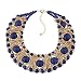 18K Gold Tone Copper Chains & Natural Stone Strands Chokers Necklaces 3 Color 16.9Inch