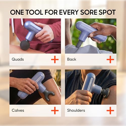 Image of Sharper Image Powerboost Move Aero [New 2026 Version] Mini Deep Tissue Percussion Massage Gun| Muscle Recovery & Pain Relief Massage Tool| Full Body Back & Shoulder Massager| Travel Gift for Men Women