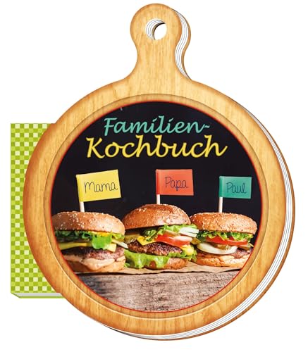 Rezeptbrettchen 'Familien - Kochbuch': 13 x 16 cm (Geschenk-Kochbuch)