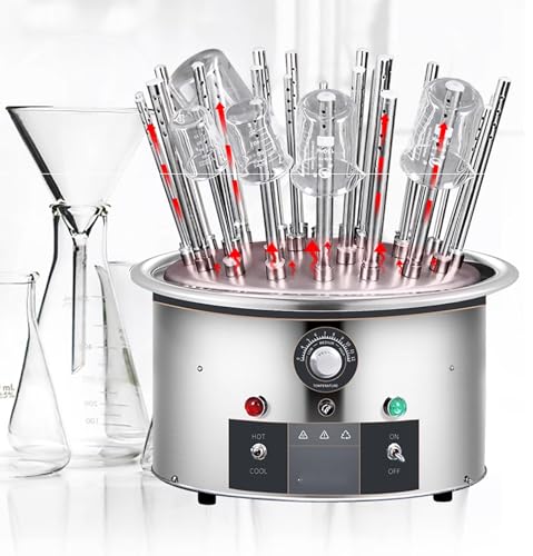 Experimental Instrument Drying Rack, Lab Glassware Dryer, 40?120? Temperature Adjustment, Drying Time 8~10min, for Glass Test Tubes and Beakers, Stainless Steel Drying Machine Cleaning Equipment