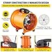 VEVOR Utility Blower Fan 10 inch with 10M Duct Hose,250MM Portable Ventilator,0.45HP 1520 CFM High Velocity Utility Blower,Mighty Mini Low Noise,for Factories Basements Shipyards Farm