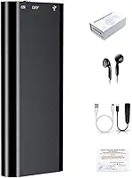 Genérico Mini Gravador Voz Som Digital Super Pequeno - Micro Embutido, 16GB, 96 Horas de Gravação, USB 2.0, 3 Em 1 Mp3 Player