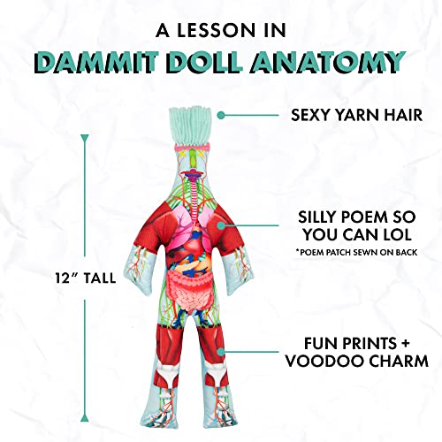 Muñeco Anatómico Dammit Doll para Alivio de Estrés miniatura 4
