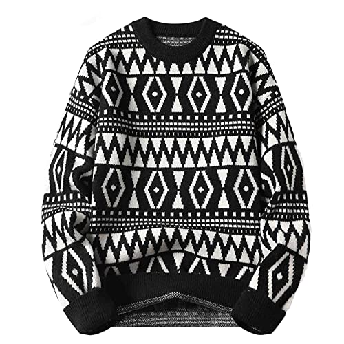 Sweaters For Women Men Unisex Casual Slim Fit Knitted Round Neck Christmas Holiday Party Pullover Tops Graphic Sweaters #TOP1