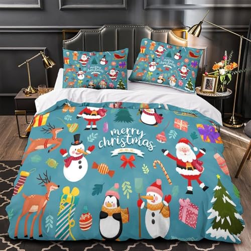 Housse de couette Noël microfibre hypoallergénique premium - 2