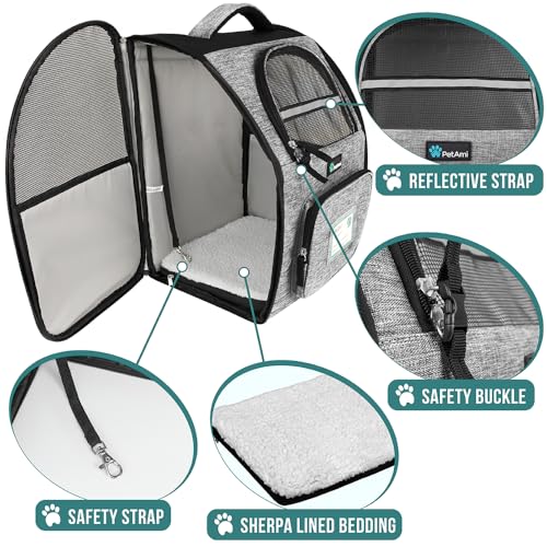 PetAmi Structured Pet Backpack Carrier