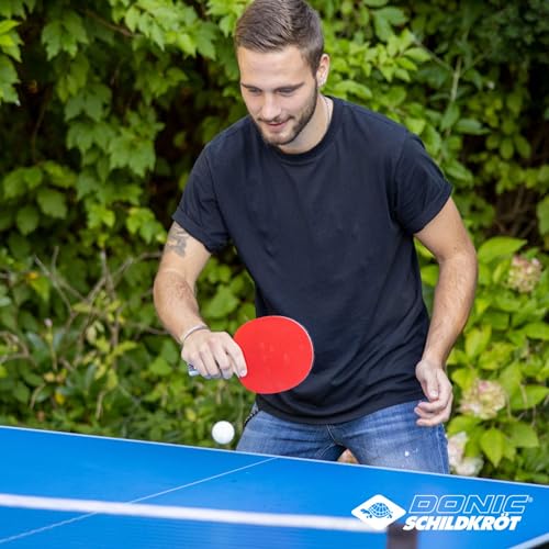 Schildkröt Unisex – Erwachsene Donic Tischtennisball 3-Stern Avantgarde, Poly 40+ Qualität, 6 Stk. im Blister, weiß / 3x orange, 608533, 6er Karton