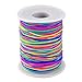 Produktbild Elastische Schnur Beading Cord Faden Stretch Fabric Crafting String, 1 mm (Regenbogen-Farbe, 100 m)
