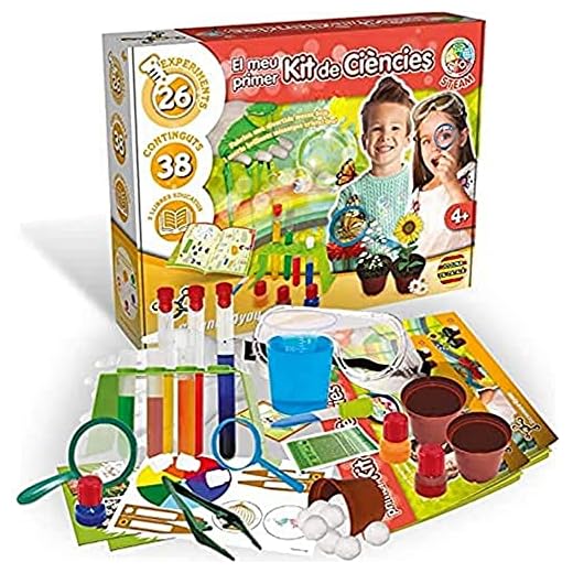 Science4you Mi Primer Kit de Ciencias para Niños 4+ Años - Kit Cientifico en Catalán, Laboratorio con 26 Experimentos, Juegos, Juguetes y Regalos para Niños 4 5 6 7 Años