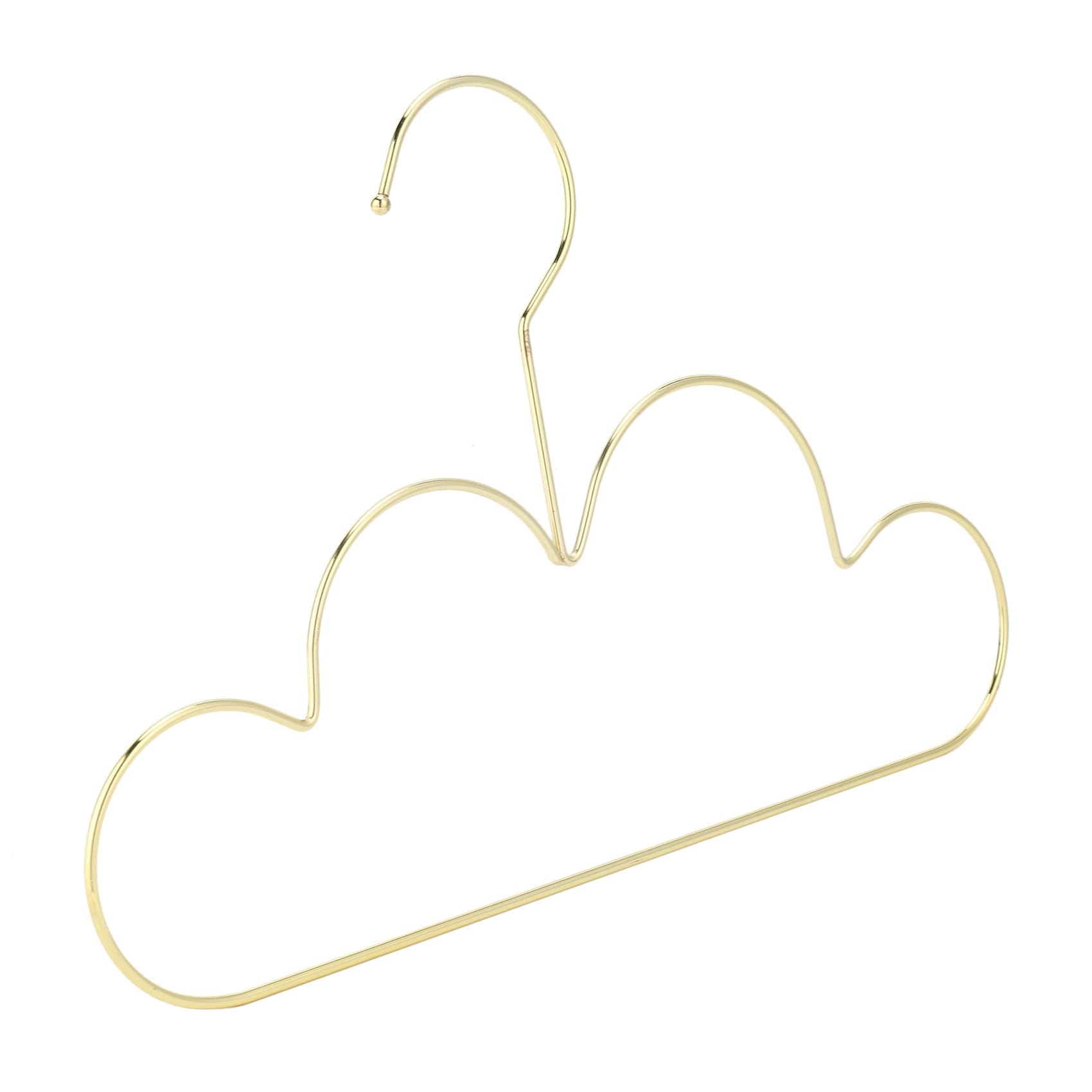 30 Stück Kleiderbügel rutschfeste Metall Kleinkinder Kleiderbügel Golden Kids Cloud Form Mantel Kleiderbügel Kleidung Lagerung Organizer Rack