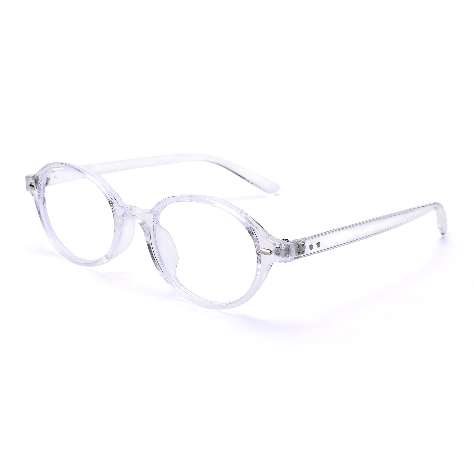 SCVGVER Oval Blue Light Glasses Clear Trendy Cute Blue Light Glasses for Women Office Siren Blue Light Computer