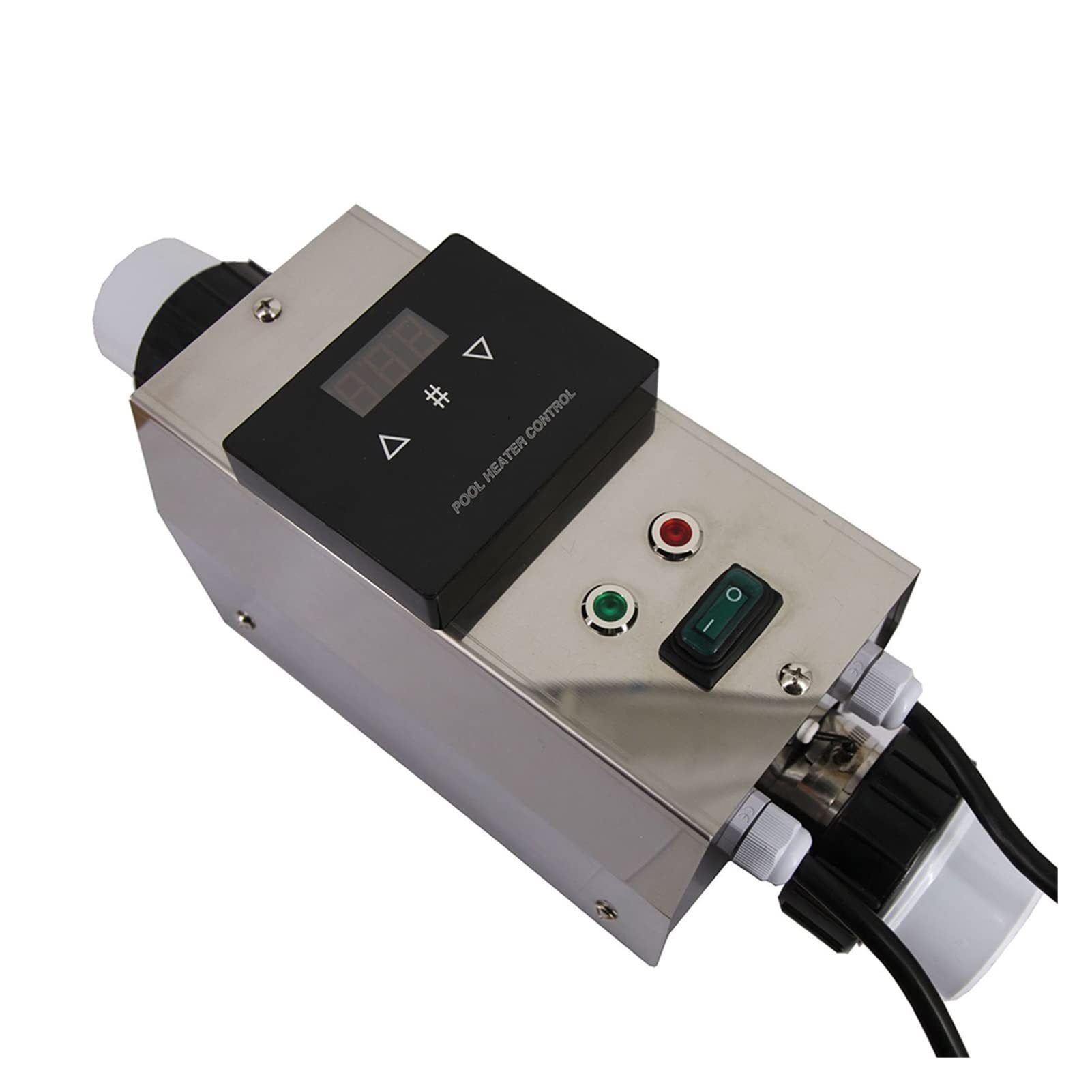 Pool Heater 3KW Pool Heater Electric Swimming Pool and SPA Bath Heating Tub Water Heater Thermostat Swimming Pool Energy Savings Efficient