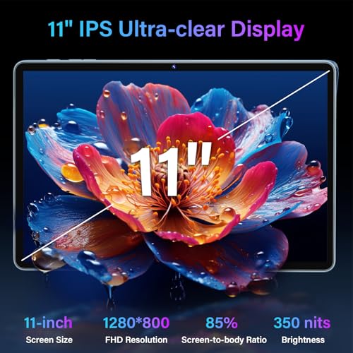 Image of 2026 Gemini AI 11 inch Tablet, Android 15 Tablet with Keyboard, 24GB+256GB+2TB Expand, 2-in-1 Large Tablets with 8-Core, WiFi, 8000mAh, GMS, GPS, Electronic Tablets PC with Mouse, Case, Stylus(Green)