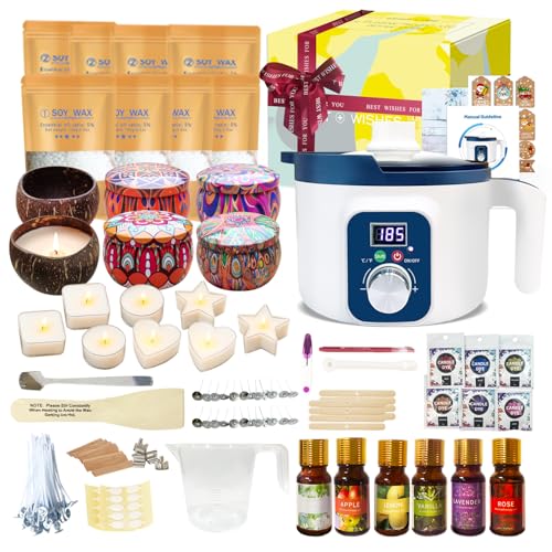 Handnatur Digital Complete Candle Making Kit for Adults with Wax