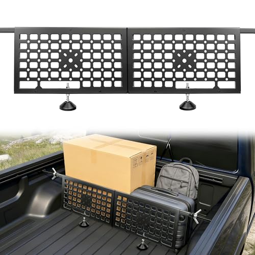 Adjustable Truck Bed Divider for Ford F150 Jeep Gladiator Toyota Tacoma Chevy Silverado Ford Ranger Chevy Colorado GMC Canyon Nissan Frontier Dodge Ram 1500 Honda Ridgeline Truck Organizer