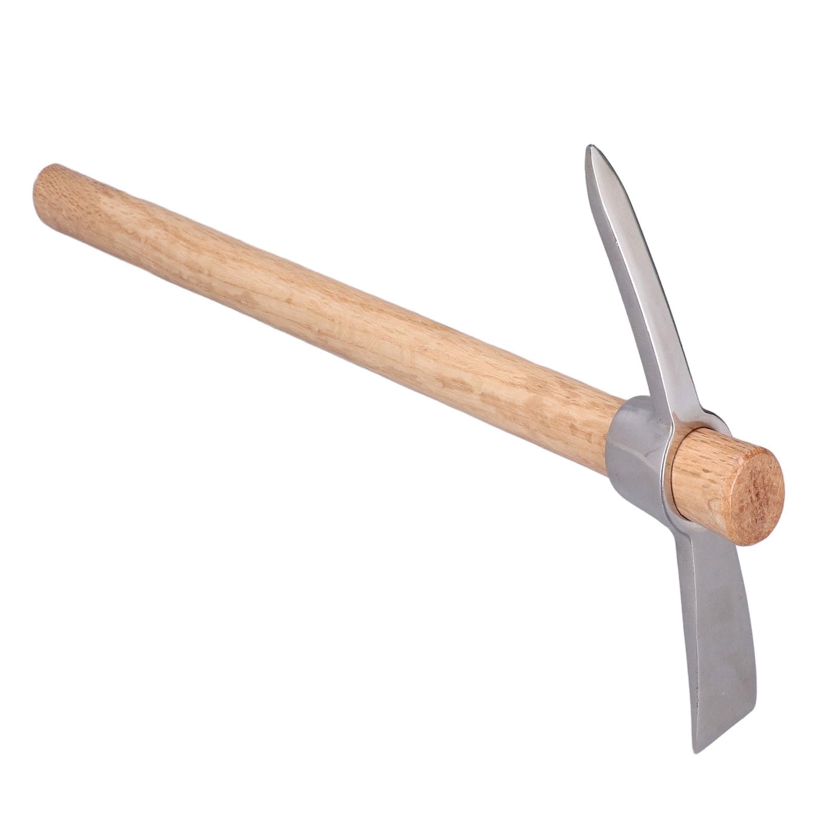 Kreuzhacke 45 cm Edelstahl Gesteinsfleck Pickaxes Spitzhacke Doppelhacke Mattock Hacke mit Holzgriff, Pick Axt Handwerkzeug zum Transplantieren der Pflanzung des Lösens von Boden
