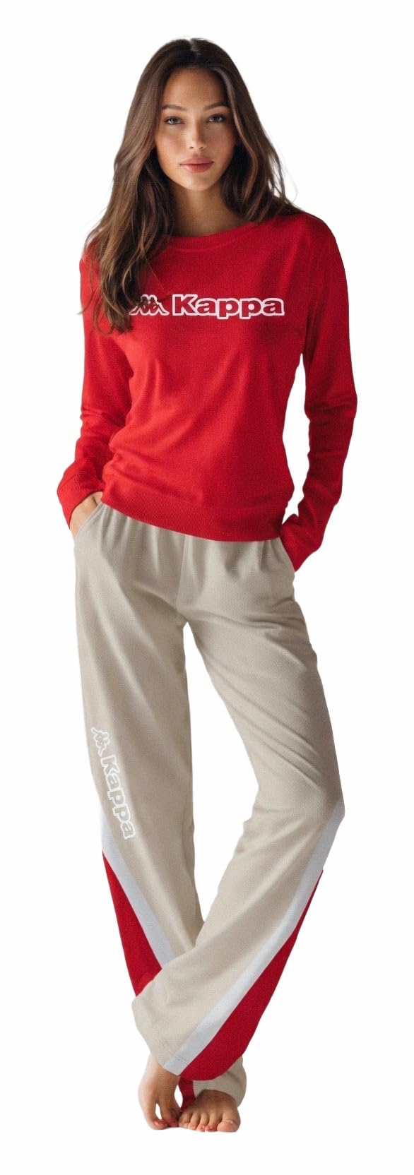 Kappa Chándal de mujer de algodón de verano – Mono de mujer completo de sudadera de algodón de verano – Deportivo – Ligero