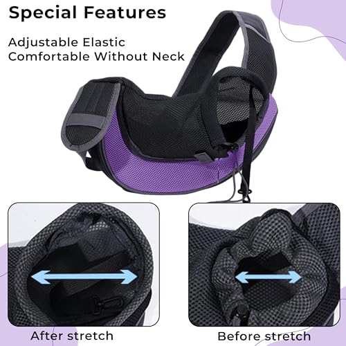 Image of Kraptick Pet Sling Bag, Dog Sling Bag, Cat Sling Carrier, Sling Bag Carrier for Dogs Cats, Pet Travel Pouch with Single Shoulder Pet Bag, Pet Carrier (MFP835)