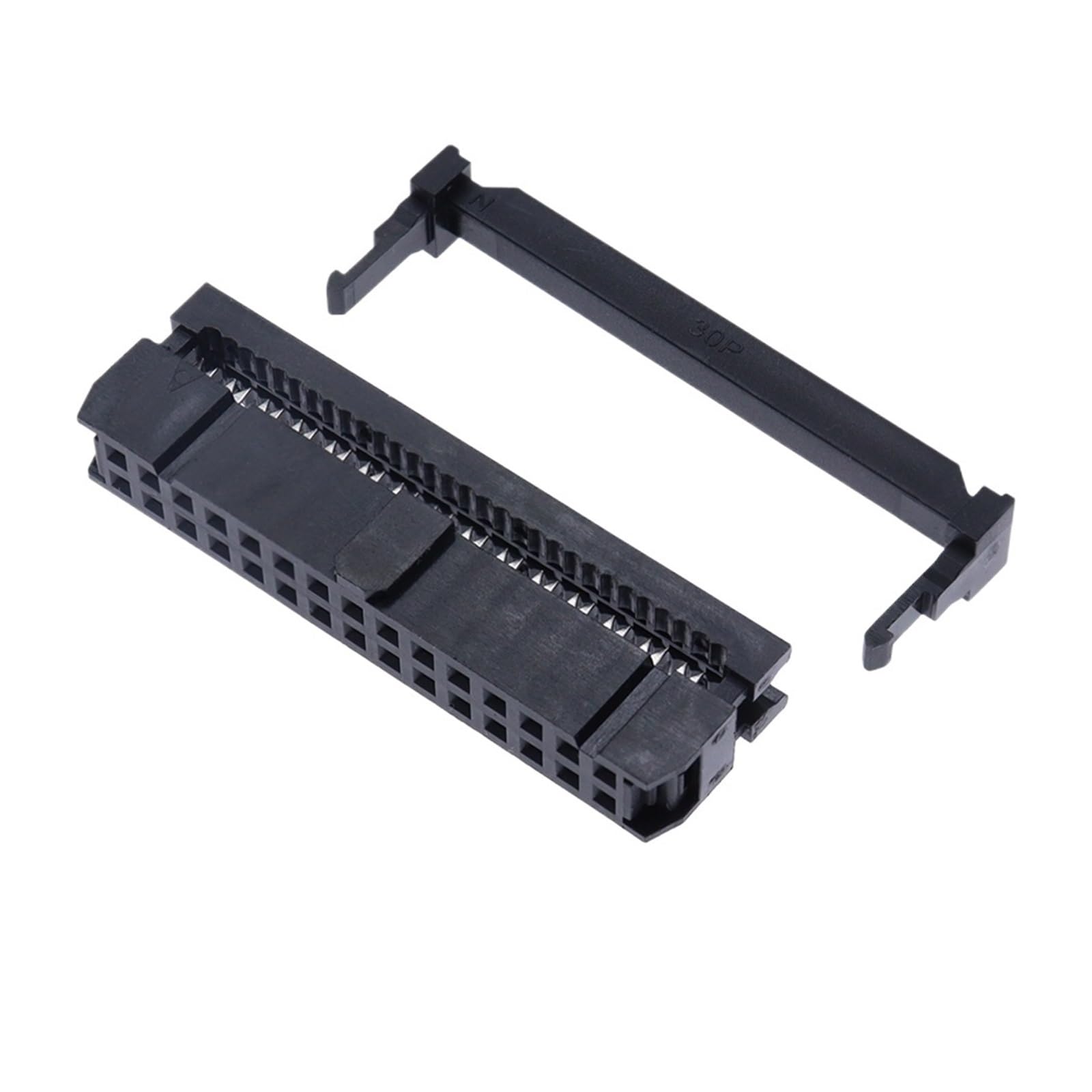 FC-6P FC-8P FC-10P FC-14P FC-16P to FC-40P IDC Socket 2x5 Pin Dual Row Pitch 2.54mm Connector 10-Pin Cable(30P,15PCS)