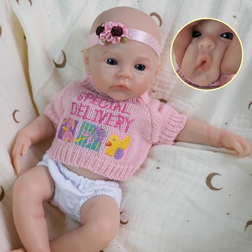 Muñeca Reborn Realista de Silicona 12 pulgadas miniatura 3