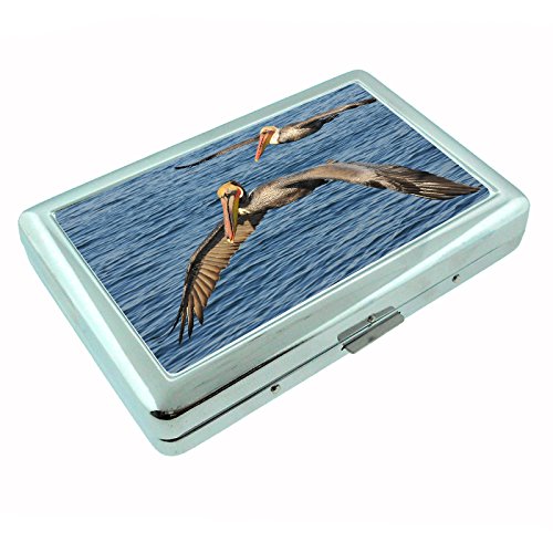 Amazon.com: Pelican Bird S6 Metal Silver Cigarette Case Wallet Id Holder 4